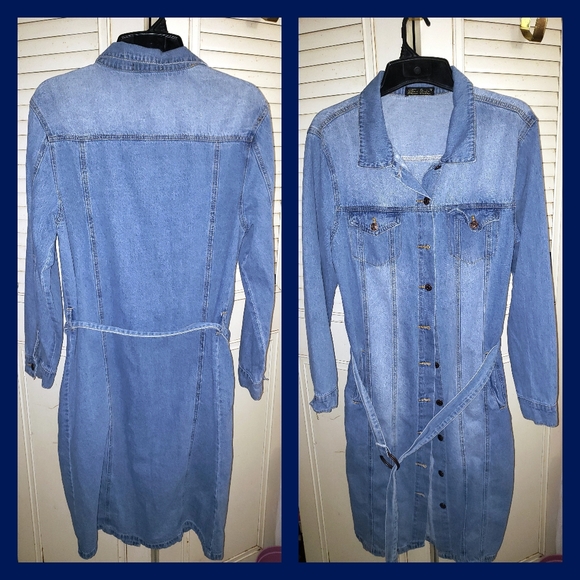 Jackets & Blazers - Junior M Long Blue Denim Jacket